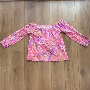 Lilly Pulitzer Enna Off The Shoulder Top - Medium